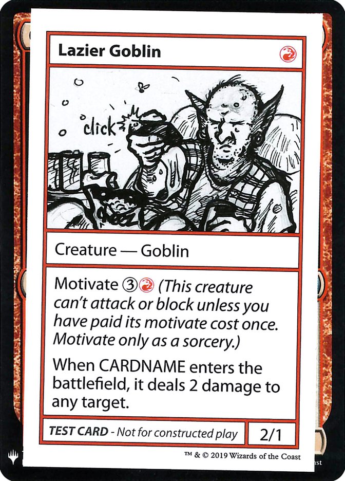 Lazier Goblin [Mystery Booster Playtest Cards] | Black Swamp Games