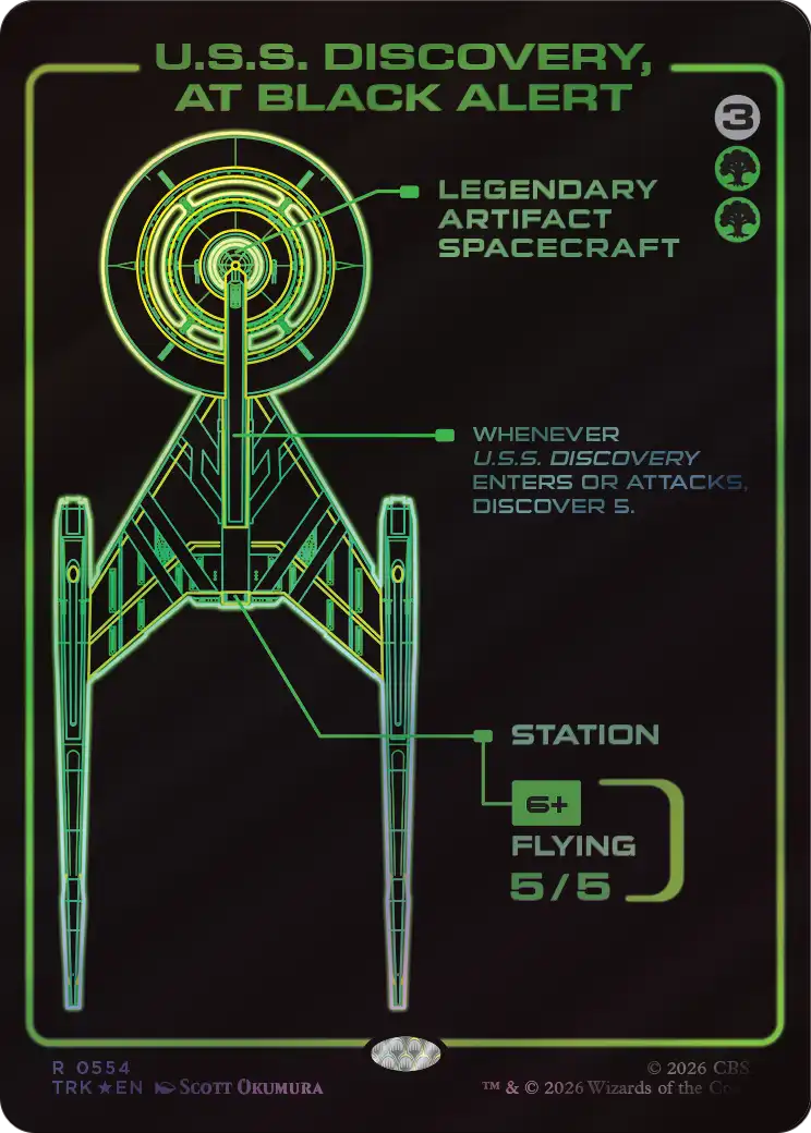 U.S.S. Discovery, at Black Alert (Showcase) [Star Trek] | Black Swamp Games