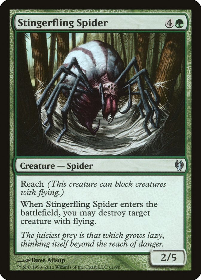 Stingerfling Spider [Duel Decks: Izzet vs. Golgari] | Black Swamp Games