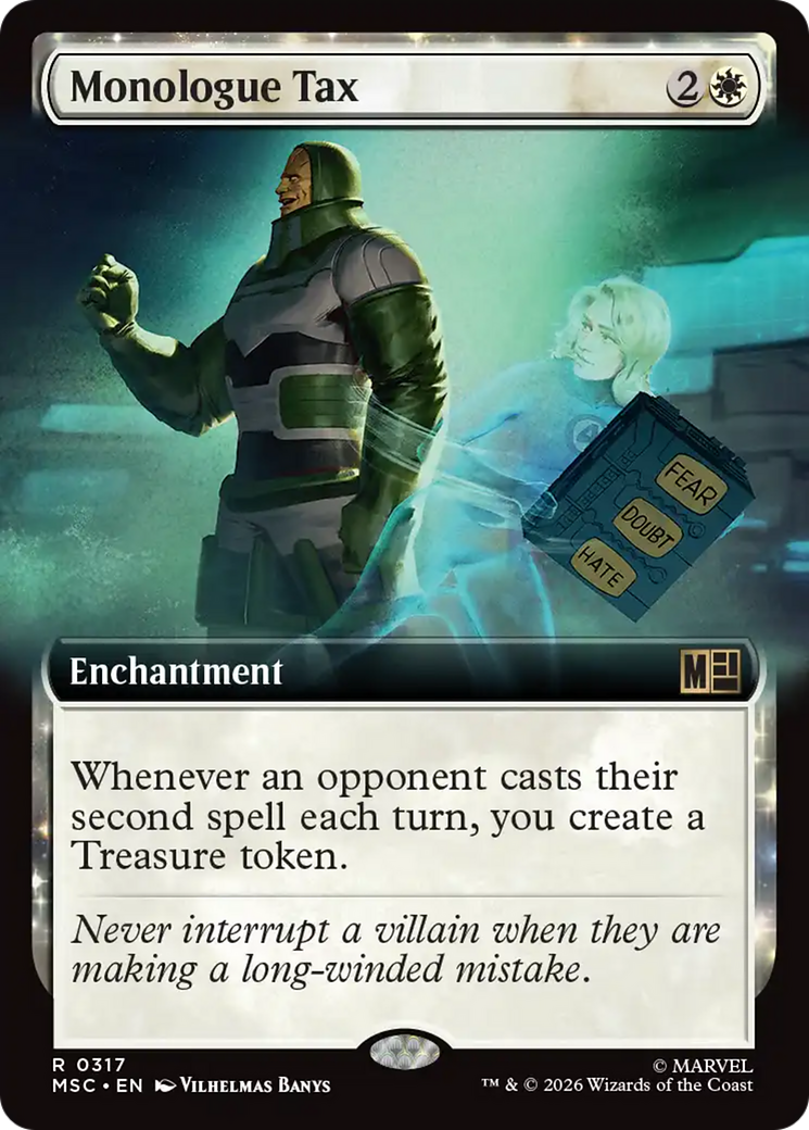 Monologue Tax (Extended Art) [Marvel Super Heroes Commander] | Black Swamp Games