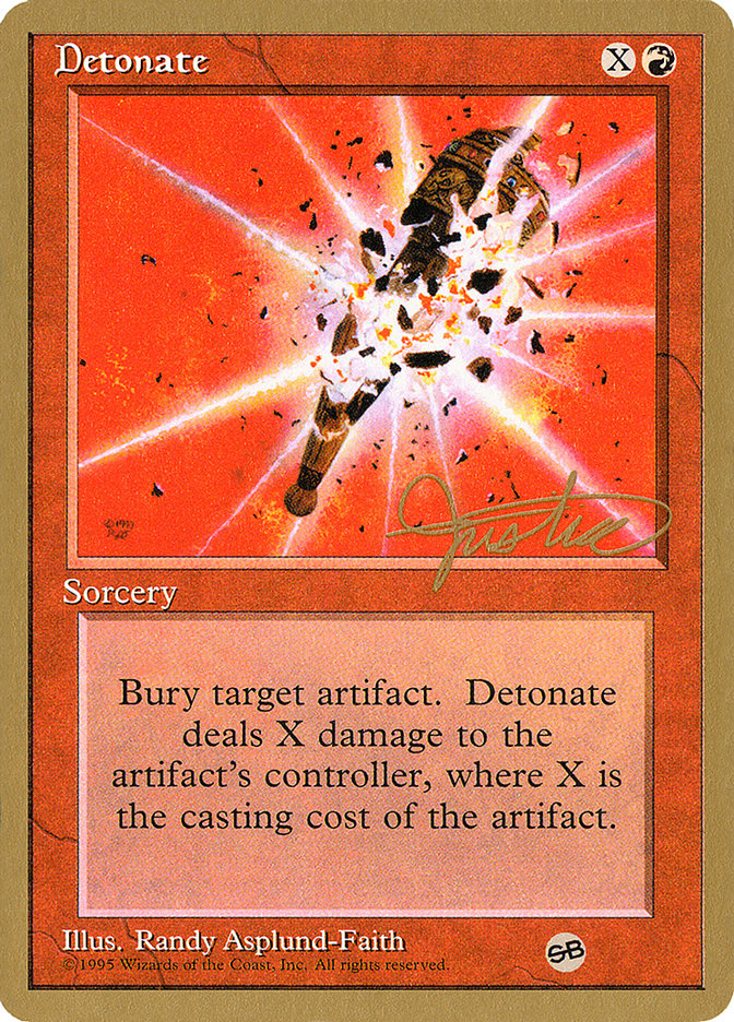 Detonate (Mark Justice) (SB) [Pro Tour Collector Set] | Black Swamp Games