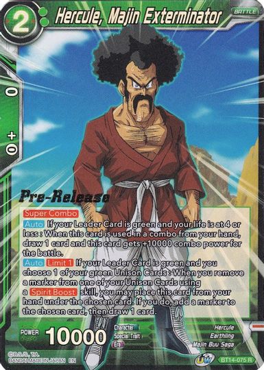Hercule, Majin Exterminator (BT14-075) [Cross Spirits Prerelease Promos] | Black Swamp Games