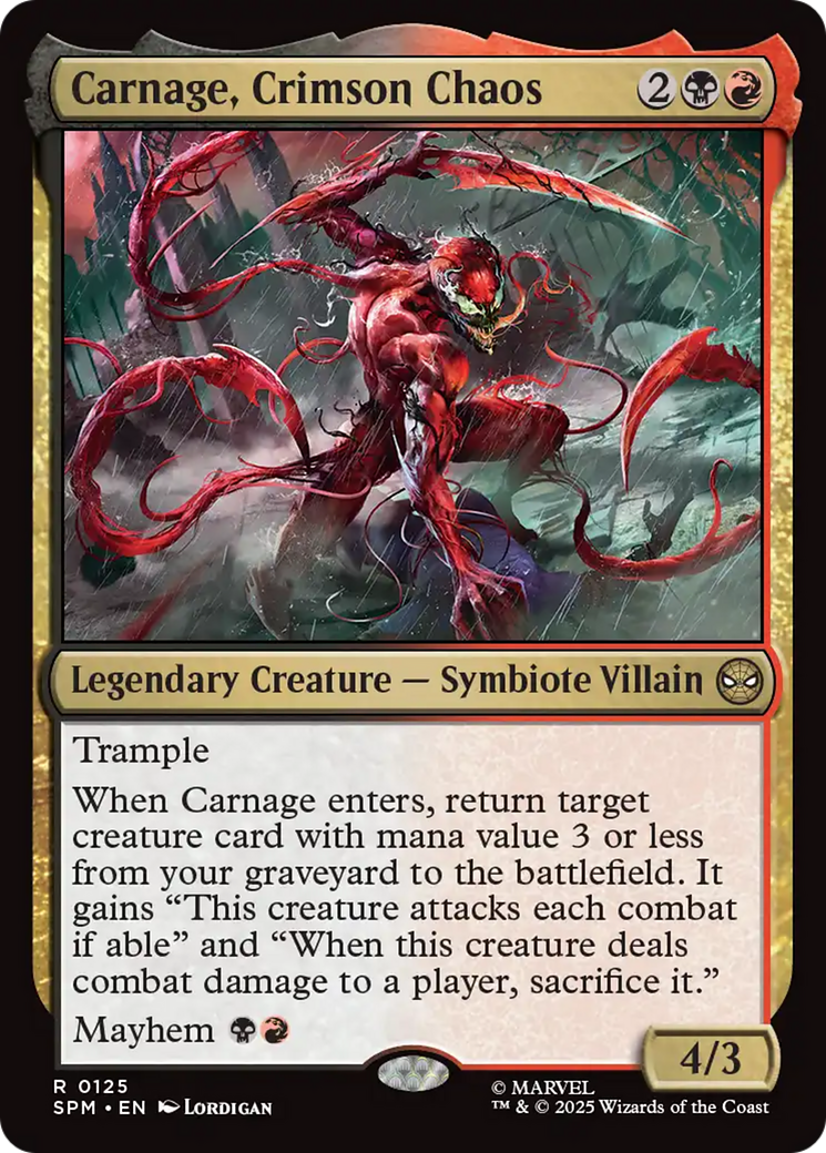 Carnage, Crimson Chaos [Marvel's Spider-Man] | Black Swamp Games