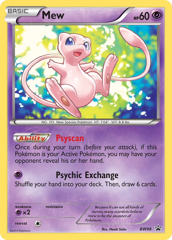 Mew (BW98) [Black & White: Black Star Promos] | Black Swamp Games