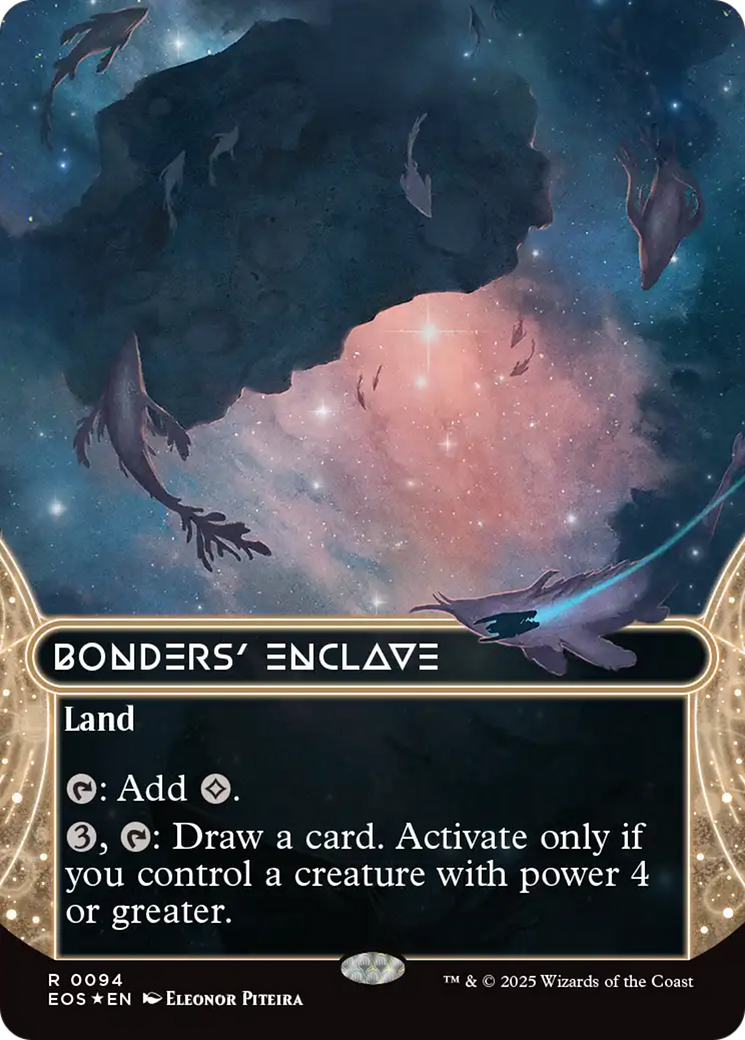 Bonders' Enclave (0094) (Borderless) (Galaxy Foil) [Edge of Eternities: Stellar Sights] | Black Swamp Games