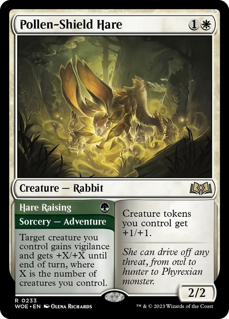 Pollen-Shield Hare // Hare Raising [Wilds of Eldraine] | Black Swamp Games