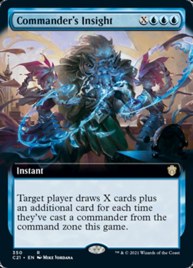 Commander's Insight (Extended Art) [Commander 2021] | Black Swamp Games