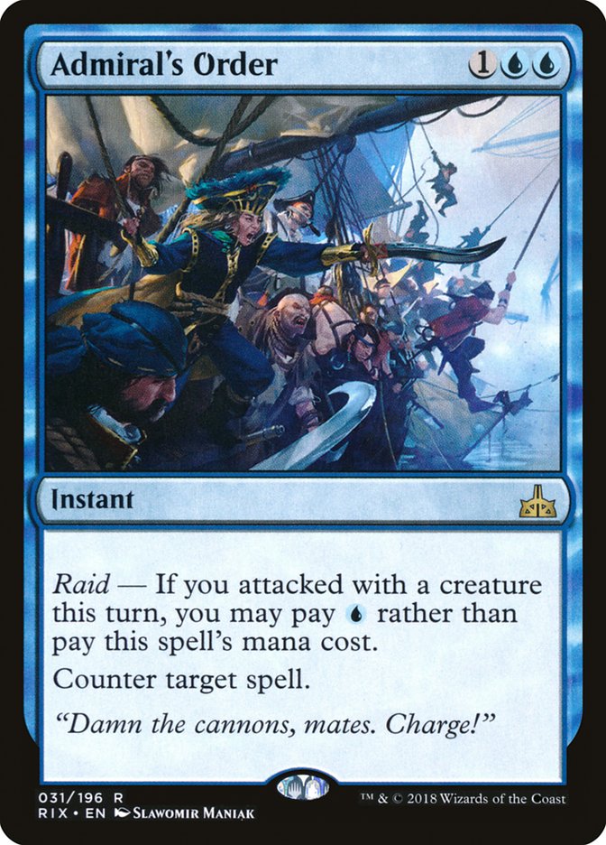 Admiral's Order [Rivals of Ixalan] | Black Swamp Games