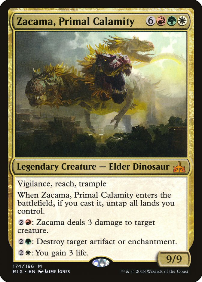 Zacama, Primal Calamity [Rivals of Ixalan] | Black Swamp Games