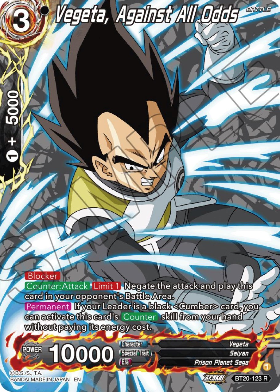 Vegeta, Against All Odds (Silver Foil) (BT20-123) [Power Absorbed] | Black Swamp Games