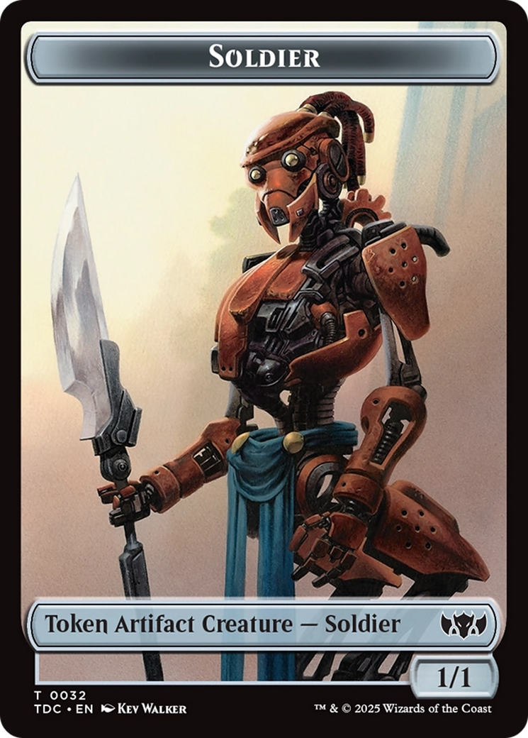 Solider (0032) // Copy Double-Sided Token [Tarkir: Dragonstorm Commander Tokens] | Black Swamp Games