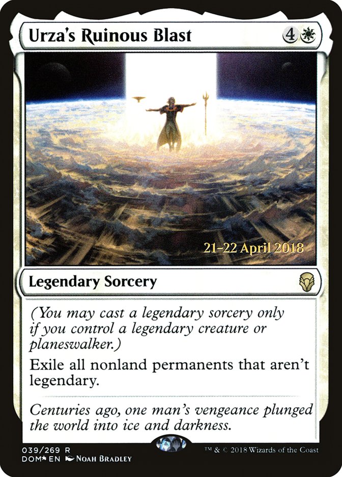 Urza's Ruinous Blast [Dominaria Prerelease Promos] | Black Swamp Games