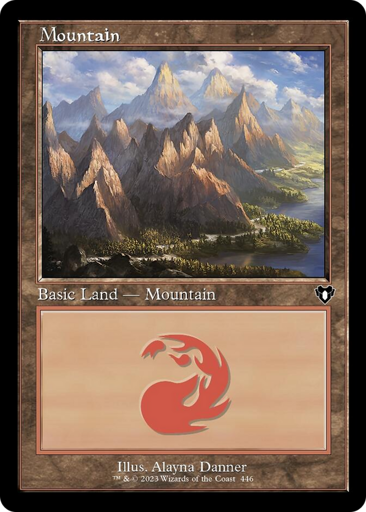 Mountain (446) (Retro) [Commander Masters] | Black Swamp Games