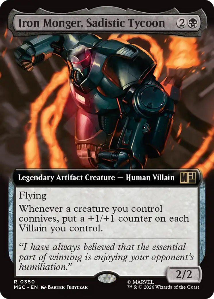 Iron Monger, Sadistic Tycoon (Extended Art) [Marvel Super Heroes Commander] | Black Swamp Games