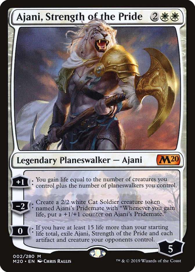 Ajani, Strength of the Pride [Core Set 2020] | Black Swamp Games