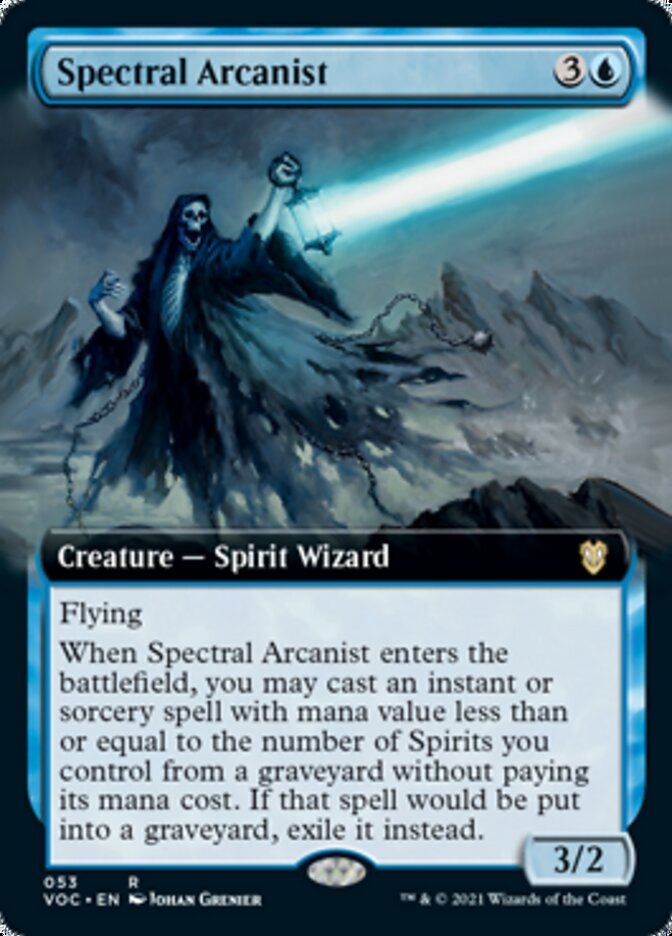 Spectral Arcanist (Extended Art) [Innistrad: Crimson Vow Commander] | Black Swamp Games