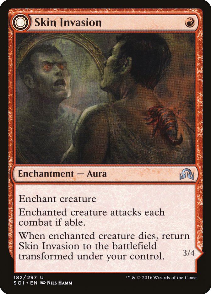 Skin Invasion // Skin Shedder [Shadows over Innistrad] | Black Swamp Games