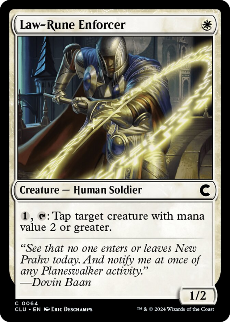 Law-Rune Enforcer [Ravnica: Clue Edition] | Black Swamp Games