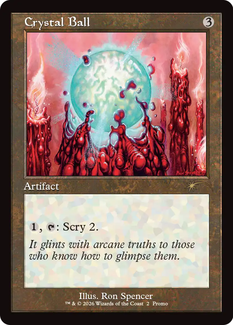 Crystal Ball (Retro Frame) [Wizards Play Network 2026] | Black Swamp Games