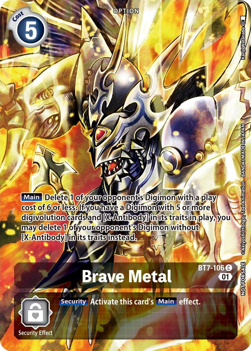 Brave Metal [BT7-106] (Premium Deck Set) [Next Adventure Promos] | Black Swamp Games