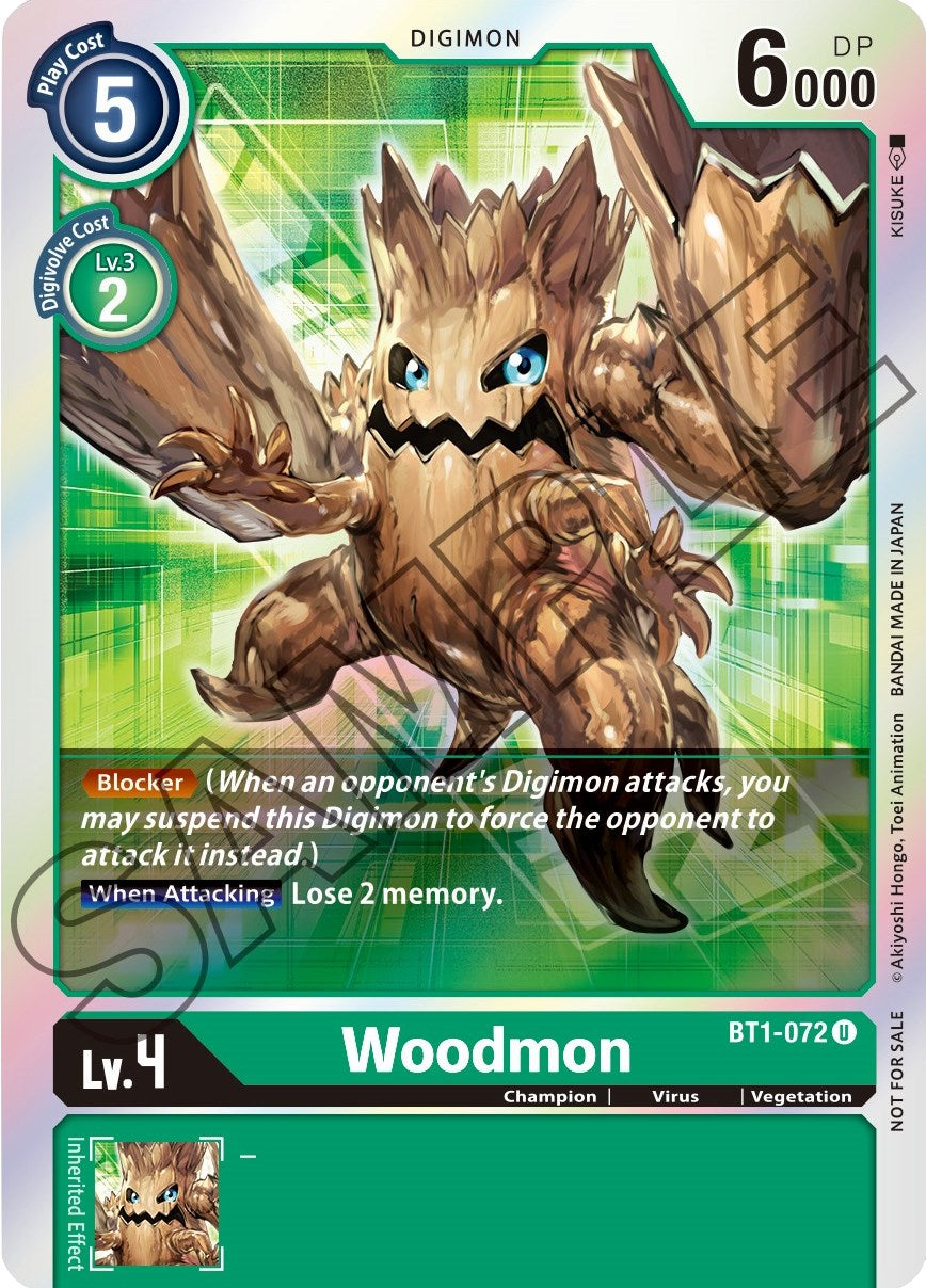 Woodmon [BT1-072] (Event Pack 1) [Release Special Booster Promos] | Black Swamp Games