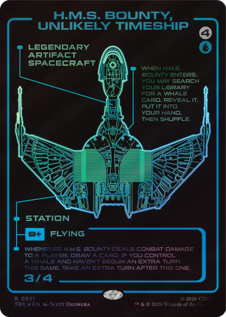 H.M.S. Bounty, Unlikely Timeship (Showcase) (Surge Foil) [Star Trek] | Black Swamp Games