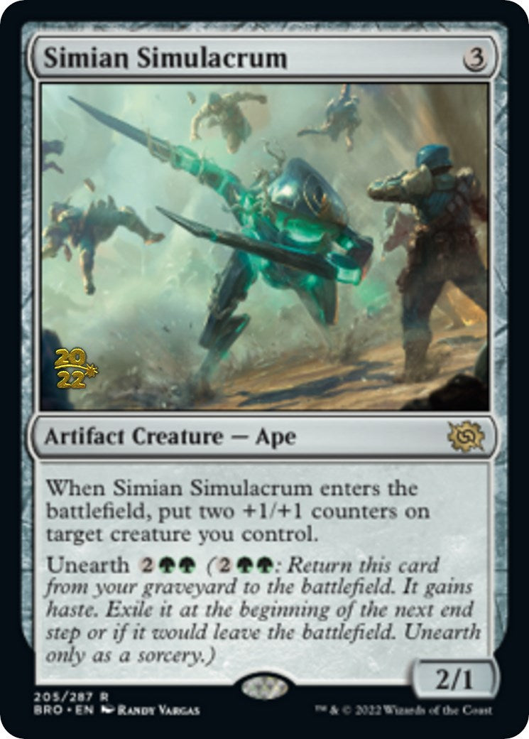 Simian Simulacrum [The Brothers' War Prerelease Promos] | Black Swamp Games