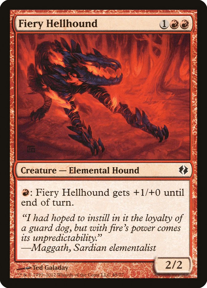 Fiery Hellhound [Duel Decks: Venser vs. Koth] | Black Swamp Games