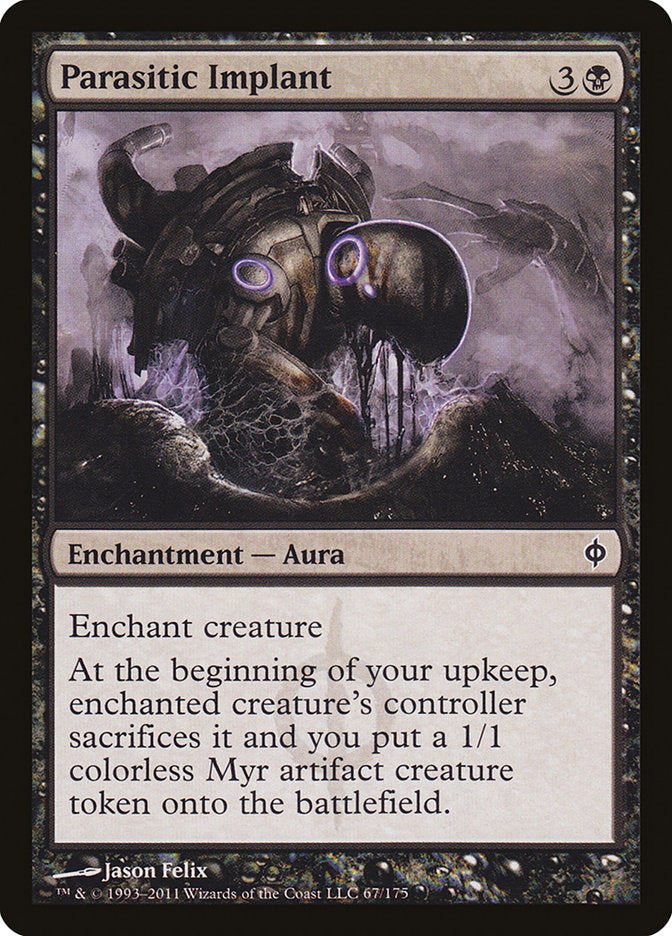 Parasitic Implant [New Phyrexia] | Black Swamp Games