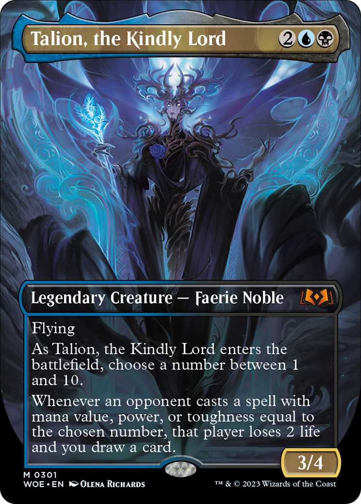 Talion, the Kindly Lord (Borderless Alternate Art) [Wilds of Eldraine] | Black Swamp Games