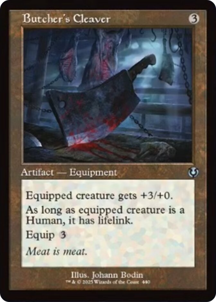 Butcher's Cleaver (Retro Frame) [Innistrad Remastered] | Black Swamp Games