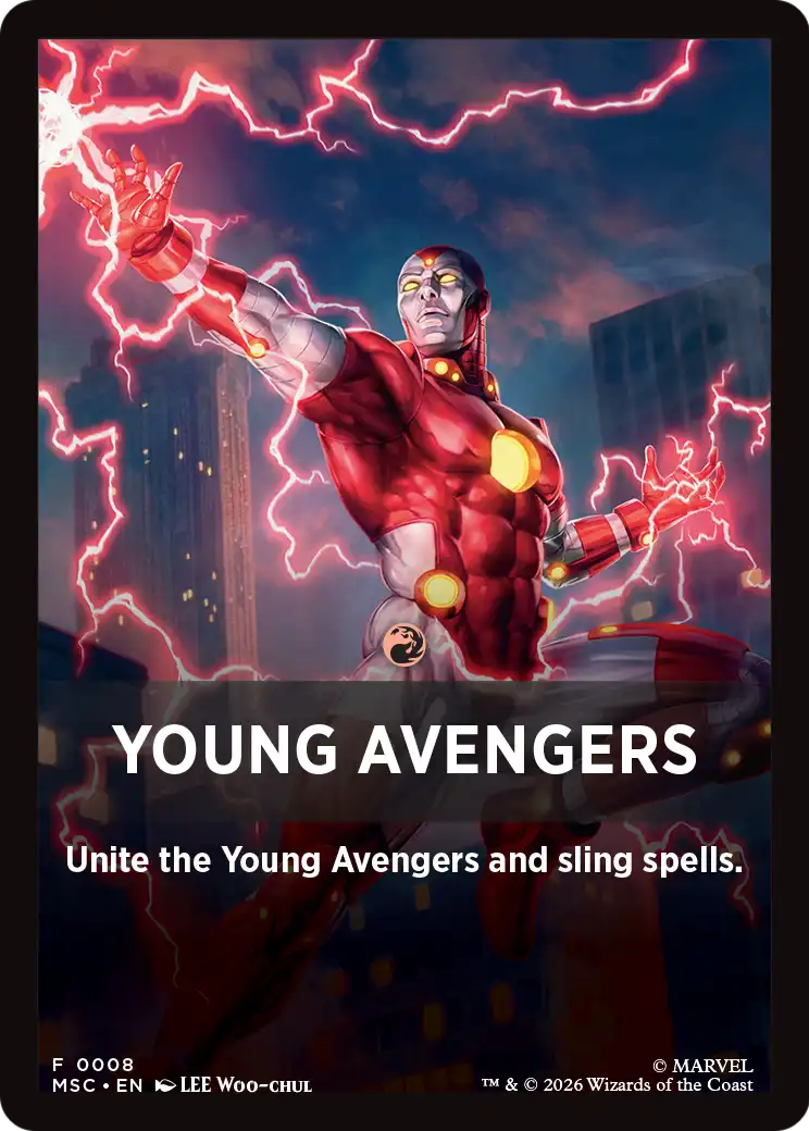Young Avengers Theme Card (0008) [Marvel Super Heroes Commander] | Black Swamp Games