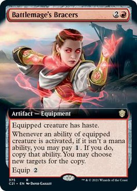 Battlemage's Bracers (Extended Art) [Commander 2021] | Black Swamp Games