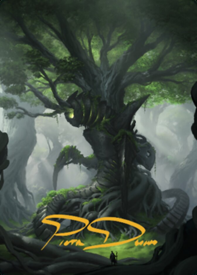 Forest Art Card (Gold-Stamped Signature) [The Brothers' War Art Series] | Black Swamp Games