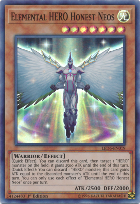 Elemental Hero Honest Neos [LED6-EN019] Super Rare | Black Swamp Games