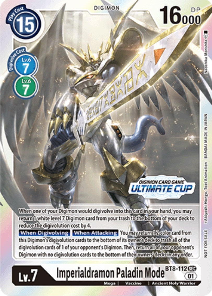 Imperialdramon Paladin Mode [BT8-112] (Ultimate Cup 2023) [New Awakening Promos] | Black Swamp Games