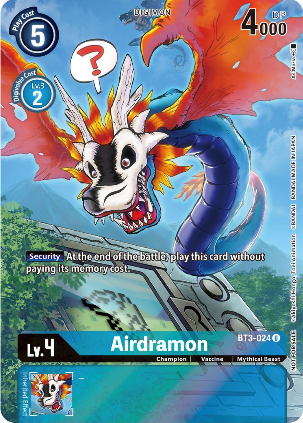 Airdramon [BT3-024] (25th Special Memorial Pack) [Release Special Booster Promos] | Black Swamp Games