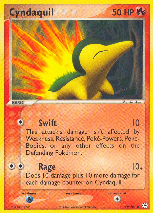 Cyndaquil (59/101) [EX: Hidden Legends] | Black Swamp Games