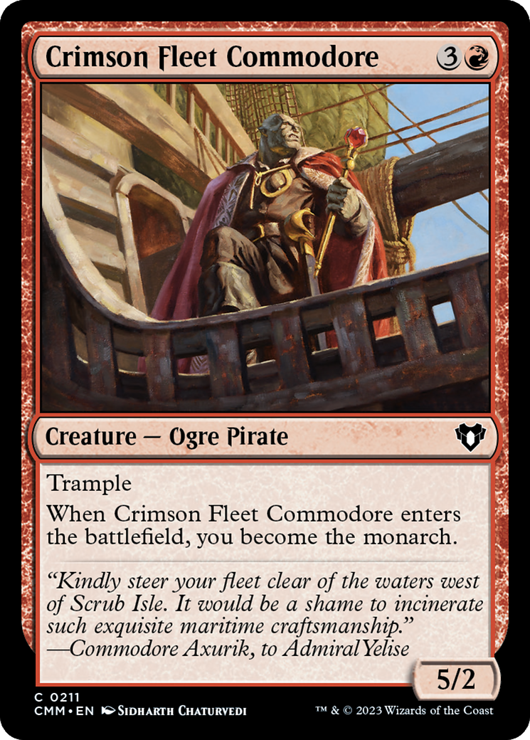 Crimson Fleet Commodore [Commander Masters] | Black Swamp Games