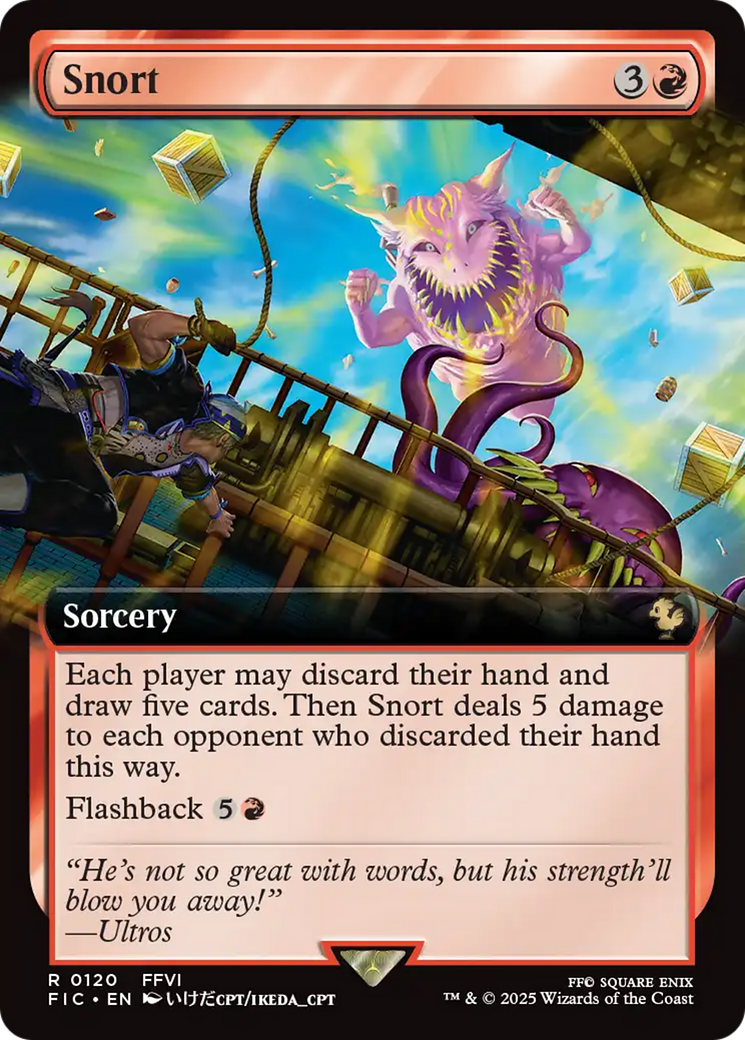 Snort (Extended Art) [FINAL FANTASY Commander] | Black Swamp Games