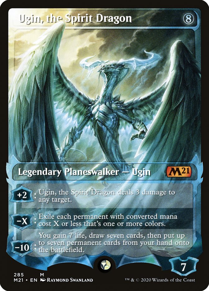 Ugin, the Spirit Dragon (285) (Extended Art) [Core Set 2021] | Black Swamp Games