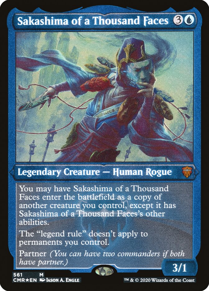 Sakashima of a Thousand Faces (Etched) [Commander Legends] | Black Swamp Games