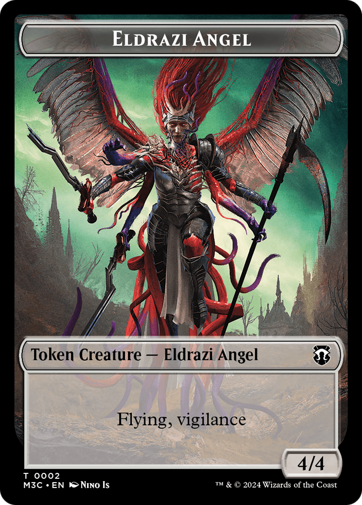 Eldrazi Angel // Copy Double-Sided Token [Modern Horizons 3 Commander Tokens] | Black Swamp Games