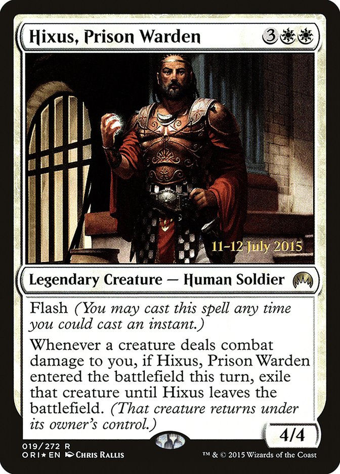 Hixus, Prison Warden [Magic Origins Prerelease Promos] | Black Swamp Games