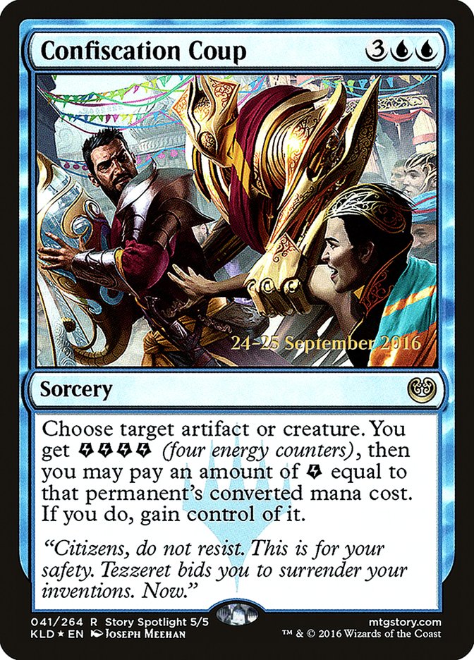 Confiscation Coup [Kaladesh Prerelease Promos] | Black Swamp Games