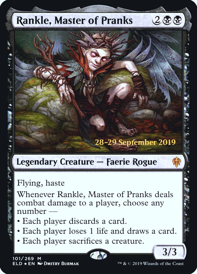 Rankle, Master of Pranks [Throne of Eldraine Prerelease Promos] | Black Swamp Games