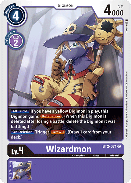 Wizardmon [BT2-071] [Release Special Booster Ver.1.0] | Black Swamp Games