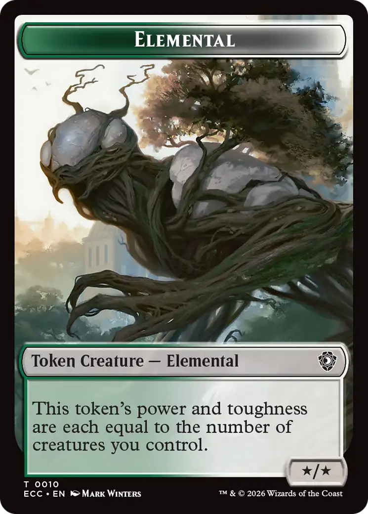 Copy // Elemental (0010) Double-Sided Token [Lorwyn Eclipsed Tokens] | Black Swamp Games