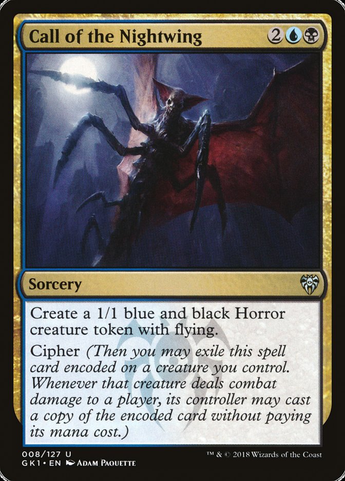 Call of the Nightwing [Guilds of Ravnica Guild Kit] | Black Swamp Games