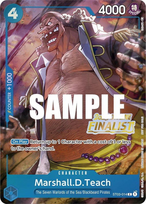 Marshall.D.Teach (Offline Regional 2023) [Finalist] [One Piece Promotion Cards] | Black Swamp Games